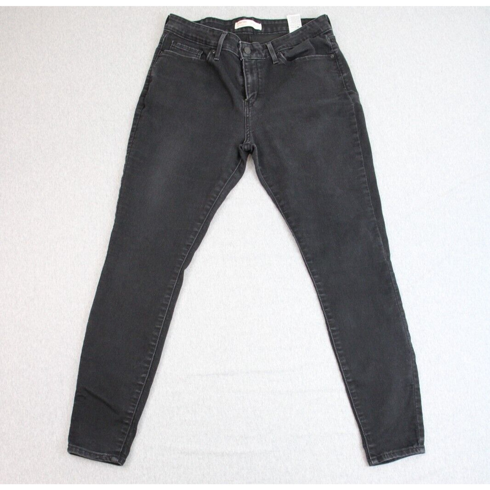 Levis Jeans Womens 12M (31x30) Black‎ Cotton Blend Stretch Signature Skinny